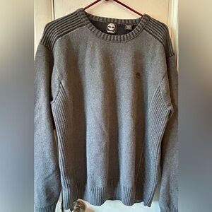 Timberland Men's Sz 2XL Vintage 90s Grey  Pullover Crewneck Ribbed Sweater